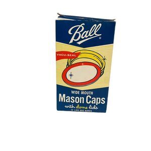 Ball Mason 7 Caps Dome Lids & Bands Vacu-Seal Made In‎ USA